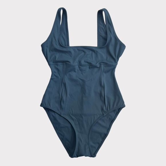 SKIMS Shaping Swim Tank One Piece in Gunmetal Size Medium - Picture 2 of 10